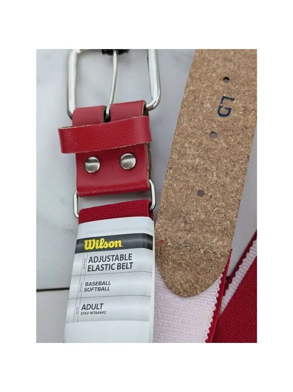 Wilson Unisex Red Burgundy Adult Adjustable Softball Baseball Belts NWT